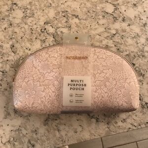 Morris & Co. Small pink Floral Cosmetic multi purpose Pouch